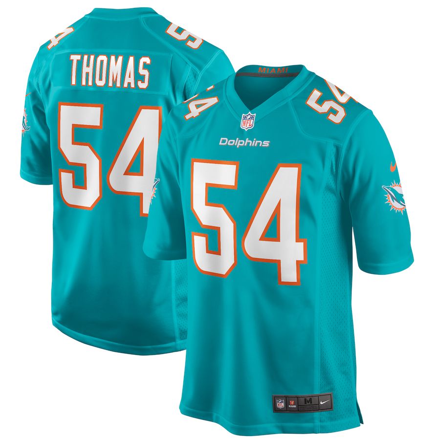 Men Miami Dolphins #54 Zach Thomas Nike Green Game Retired Player NFL Jersey->miami dolphins->NFL Jersey